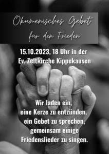 Mehr über den Artikel erfahren Ökumenisches Gebet für den Frieden
