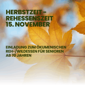 Mehr über den Artikel erfahren Herbstzeit – Rehessenzeit