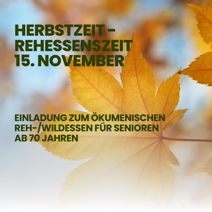Mehr über den Artikel erfahren Herbstzeit – Rehessenzeit