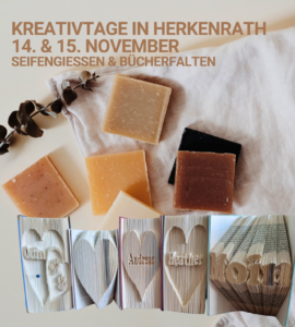 Mehr über den Artikel erfahren Kreativtage in Herkenrath – Seifen gießen oder Bücher falten? 